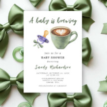 En baby brygger kaffe napp leksak baby shower