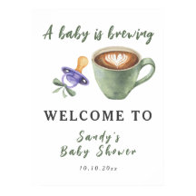En baby brygger kaffe napp leksak baby shower