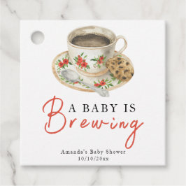 En baby brygger kaffekopp Baby Shower Gåvor Etiketter