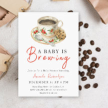 En baby brygger kaffekopp Baby Shower