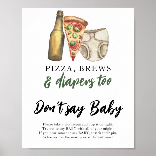 En baby brygger mjölk Säga inte baby Poster (Framsidan)