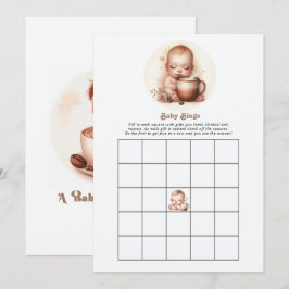 En baby bryggs - Baby Shower Bingo-spel Inbjudningar