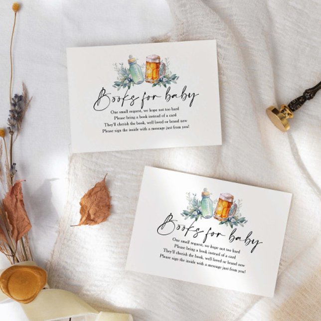 En baby bryggs - Baby Shower-böcker för bebis Tilläggskort (Skapare uppladdad)