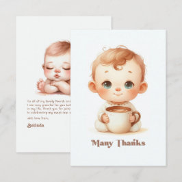 En baby bryggs Baby Shower Tack Kort