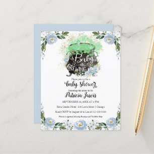En baby bryggs Babyshower Budget Inbjudan