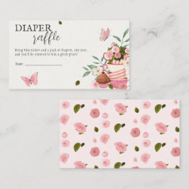 En baby bryggs blöjlotteri baby shower tilläggskort