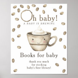 En baby bryggs Böcker för bebis Poster