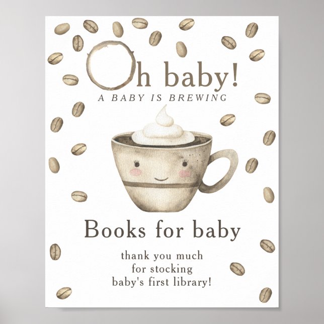 En baby bryggs Böcker för bebis Poster (Framsidan)
