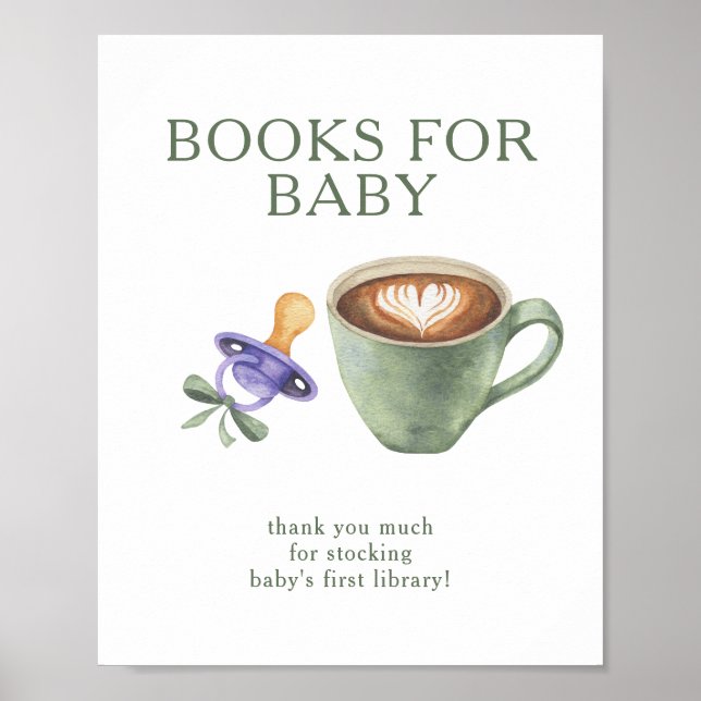 En baby bryggs Böcker för bebis Poster (Framsidan)