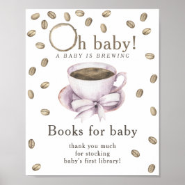 En baby bryggs Böcker för bebis Poster