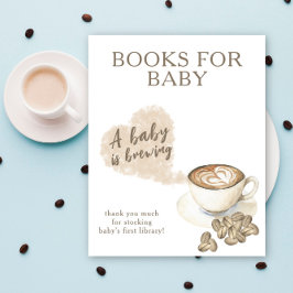 En baby bryggs Böcker för bebisar Poster
