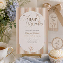 En baby bryggs Gingham Kaffe Baby Shower
