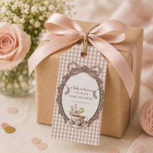En baby bryggs Gingham Kaffe Baby Shower