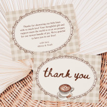 En baby bryggs Gingham Kaffe Baby Shower