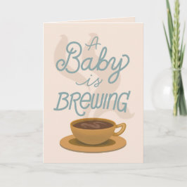 En baby bryggs - graviditetsannonsering kort