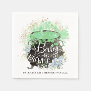 En baby bryggs Halloween pojke baby shower Pappersservett