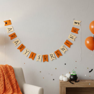 En baby bryggs Halloween-present Shower Häxa Banne Vimplar