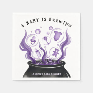 En baby bryggs Kald Halloween Baby Shower Pappersservett