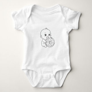 en baby-formgivning för en baby-outfit t shirt