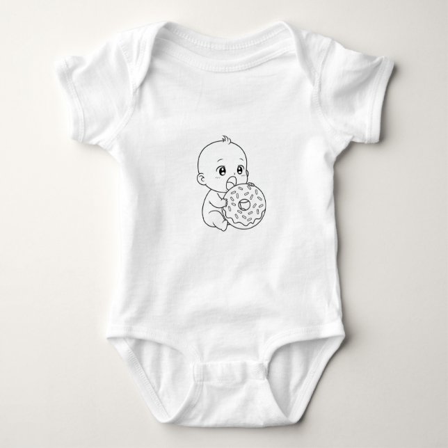 en baby-formgivning för en baby-outfit t shirt (Framsida)