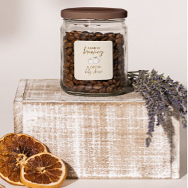 En Baby håller på att blåsa babyskabruk Fyrkantigt Klistermärke