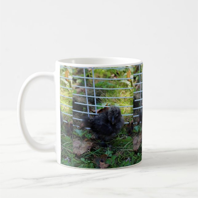 En baby Silkie Kaffemugg (Vänster)