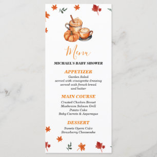 En babyskor för babykaffe av Pumpkin Spice Coffee Meny