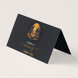 En babyspegling är på gång Söt Halloween-babygrej  Kort