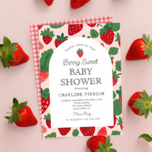 En babystövel för Rosa av berryssar Inbjudningar