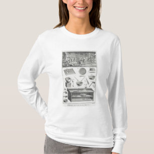 En bagare kök och utrustning, från 'Encycloen Tee Shirt