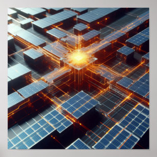 En bakgrundsbild av elektroniska kretsar poster
