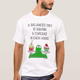 En balanserad dietbild t shirt