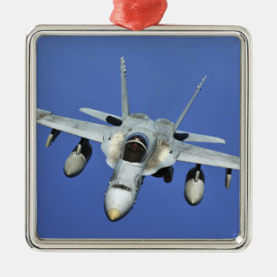 En bålgeting F/A-18 deltar i en beskickning Julgransprydnad Metall