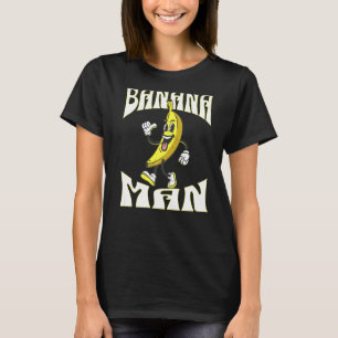 En Banana med ben och skor från ansikte och en man T Shirt