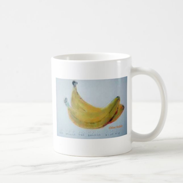 En Banana, två Banana Kaffemugg (Höger)