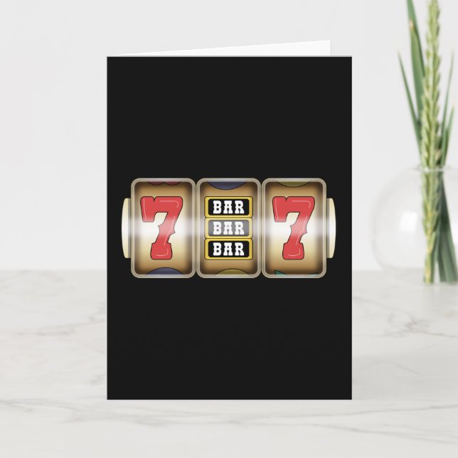 En bandit Arm Maskin Casino Roulette Kort (Framsida)