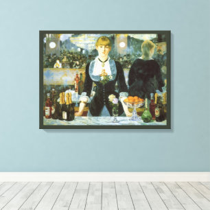 En bar på Folies-Bergère av Édouard Manet Canvastryck