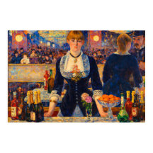 En bar på Folies-Bergère av Edouard Manet