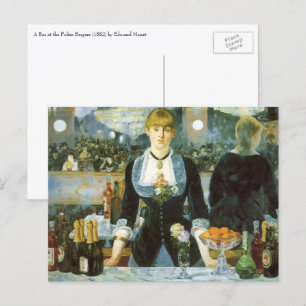 En bar på Folies-Bergère av Édouard Manet Vykort