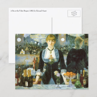 En bar på Folies-Bergère av Édouard Manet Vykort