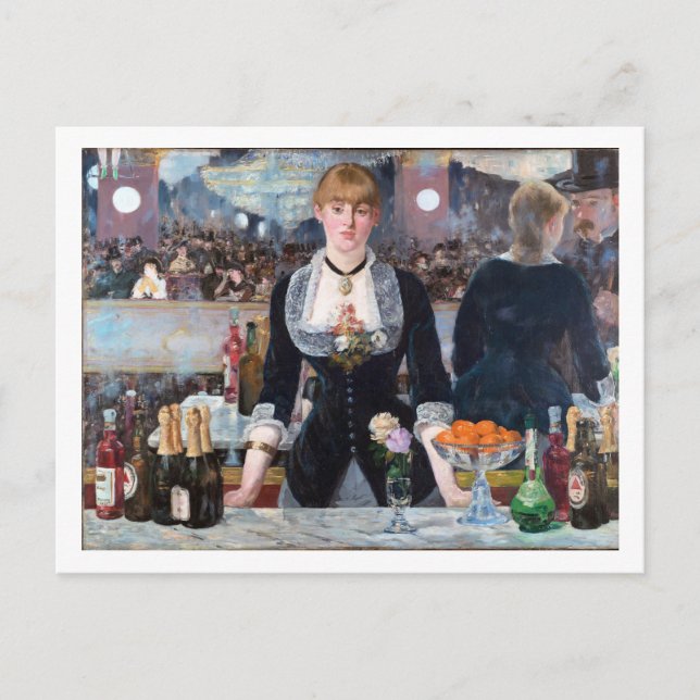 En bar på Folies-Bergère, Manet Vykort (Framsida)