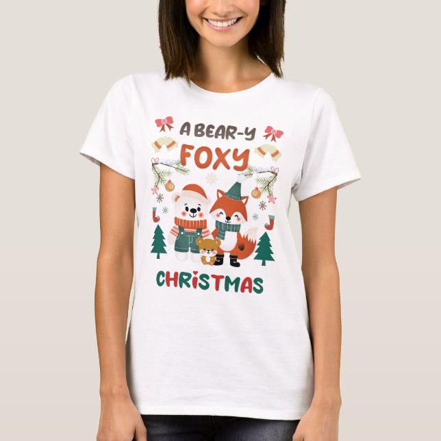 EN BAR-Y FOXY CHRISTMAS! T SHIRT (Framsida)