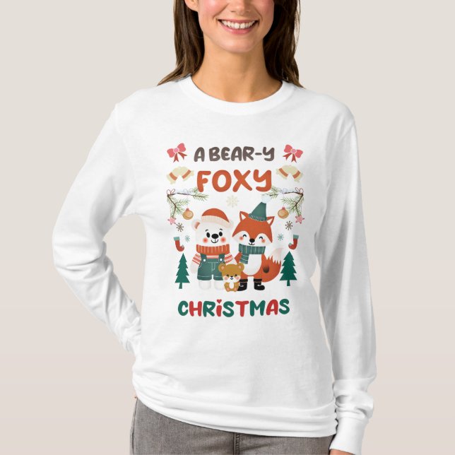 EN BAR-Y FOXY CHRISTMAS! T SHIRT (Framsida)