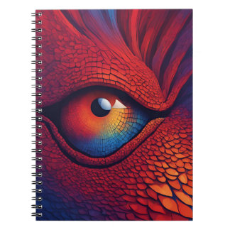 En bärbar dator med en dragande Dragon Öga Art Anteckningsbok