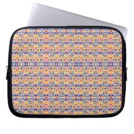 En bärbar datorslida med en livfull laptop fodral