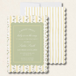 En bären söt baby är på väg inbjudningar