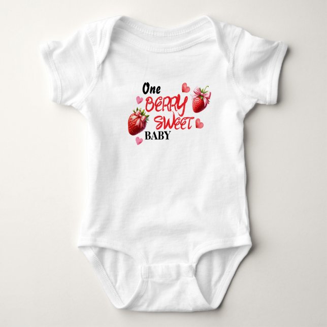 En bären söt baby t shirt (Framsida)