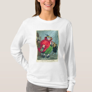 En barnmorska som går till ett arbete, 1811 t-shirt