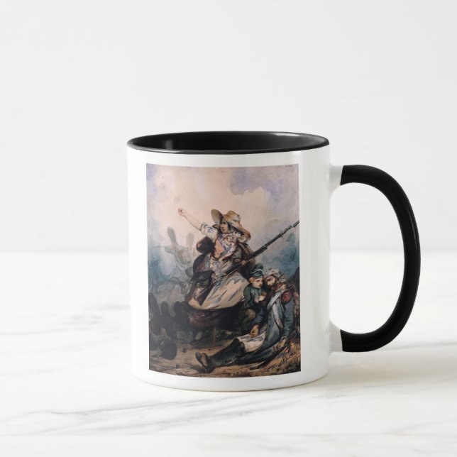 En barrikad i 1830, 1834 mugg (Höger)