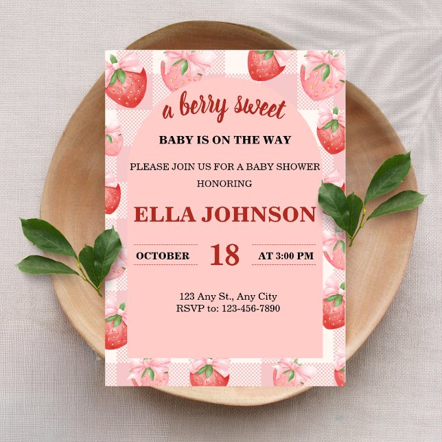 En Bärsöt Baby Shower Inbjudan (Skapare uppladdad)